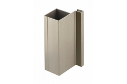 Hliníkový profil, systém bez rukovätí VELLO, T jednostranný, inox, dĺžka 3 m 1208964231