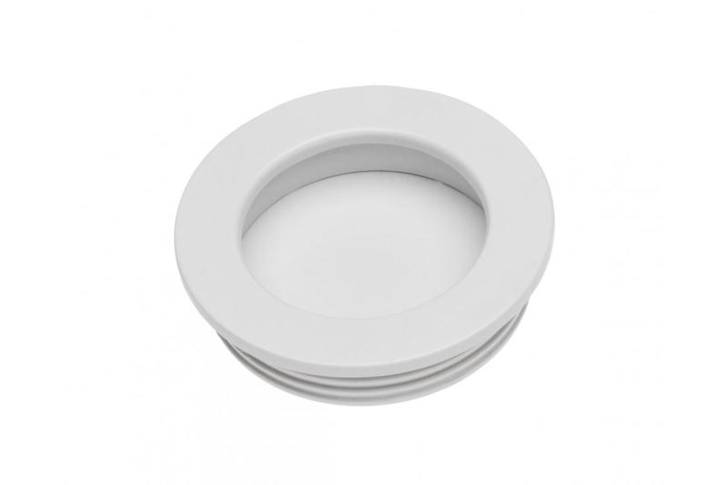 Kruhová biela rukoväť Zamak flush B224 1208965709