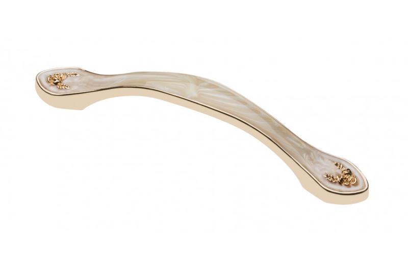 Rukoväť Zamak ROYAL C=96mm jantár/zlato 1208966198
