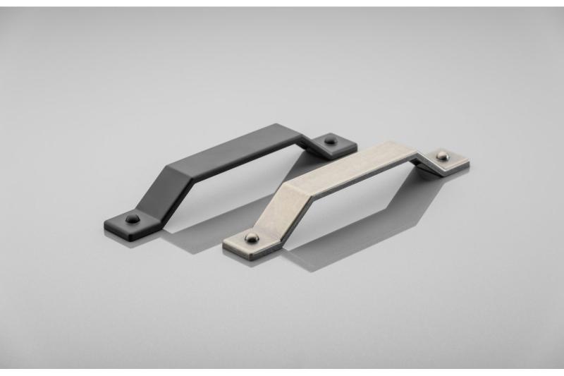 Kľučka z zliatiny Zamak STEP C = 160 mm, antické striebro 1208966204