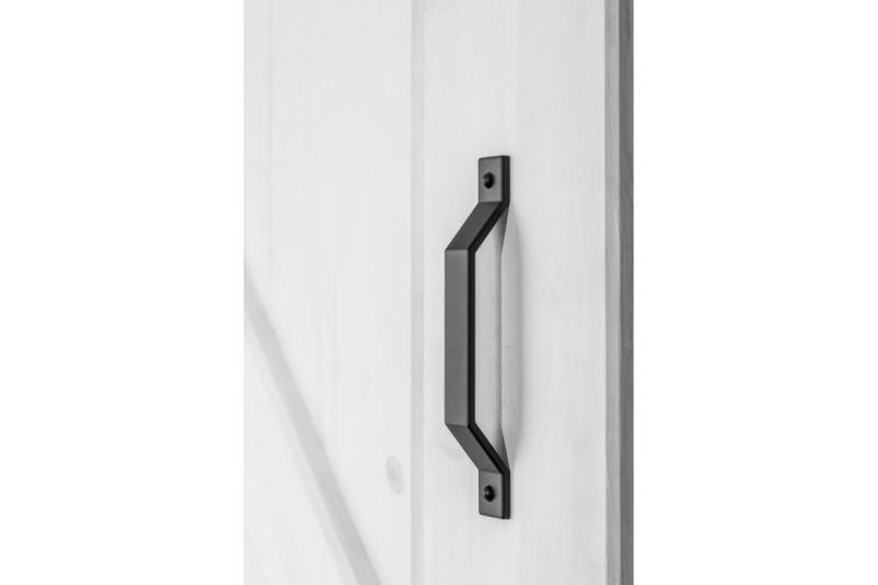 Rukoväť z zliatiny Zamak STEP C = 160 mm čierna matná 1208966205
