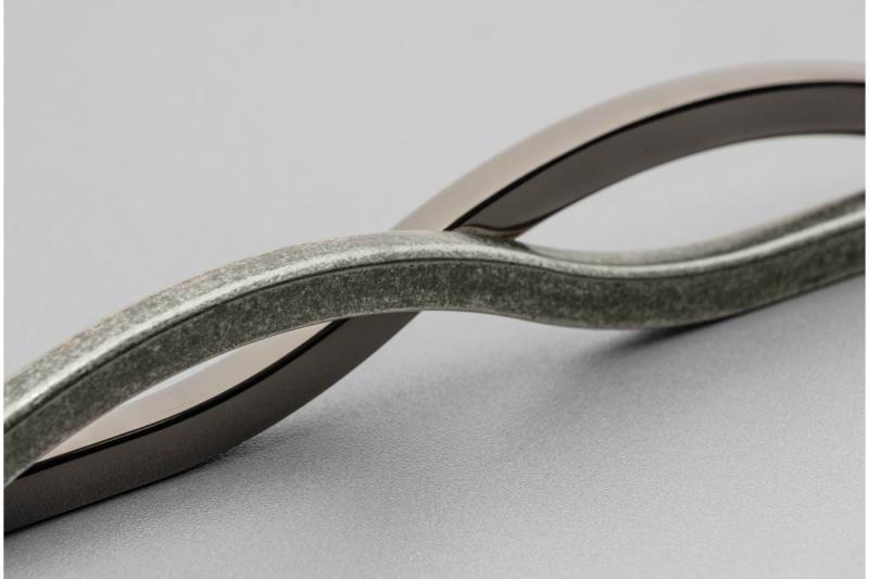 Zamak handle VITO C=160 mm antique silver (OS) 1208966243