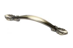 Zamak handle WERONA C=128mm antique brushed brass 1208966254