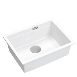 Quadri Newport II biely žulový podmontážny drez biely 560x450 mm 1208966922