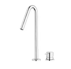 Waterevolution Flow 2-otvorová umývadlová batéria svetlé zlato s vysokým V 120mm výtokom T1122VWGE