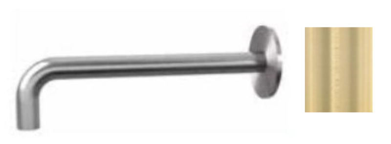 Waterevolution Flow vaňová výpusť 15 cm brúsená svetlá zlatá T167115WGE