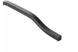 Nábytková rukoväť GTV GRAVEL, C=3x352 mm, L= 1200 mm, Al, matná čierna 1208966973