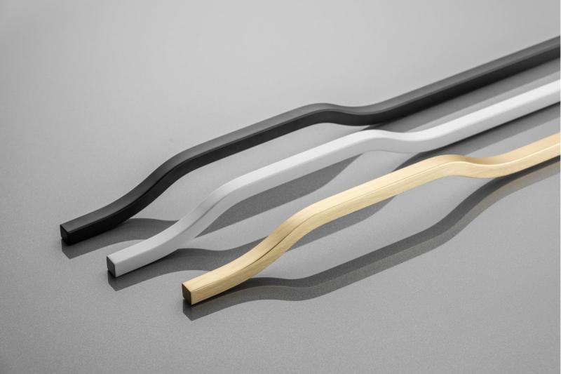 Furniture handle GTV GRAVEL, C=3x352 mm, L= 1200 mm, Al, matt black 1208966973