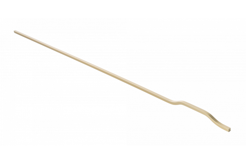 Furniture handle GTV GRAVEL, C=3x352 mm, L= 1200 mm, Al, brushed gold 1208966974