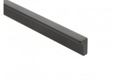 Nábytková rukoväť GTV PILLAR, C=160 mm, L=190 mm, Al, matná čierna 1208966993