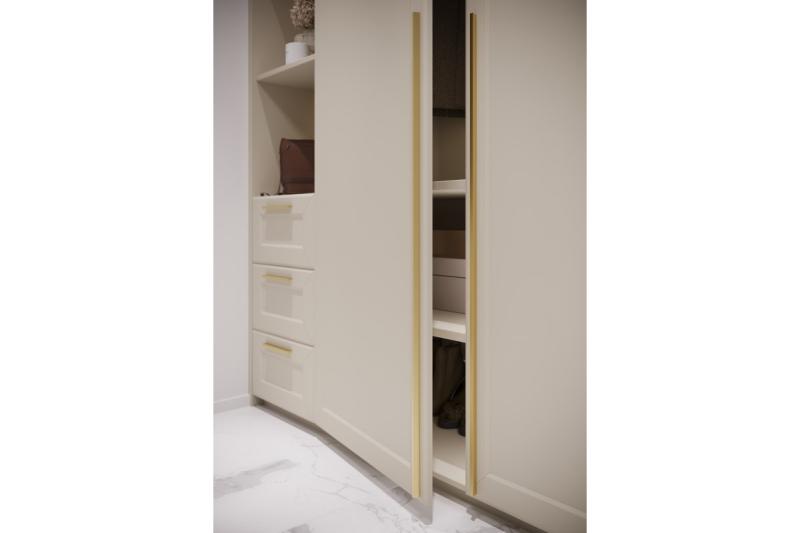Nábytková rukoväť GTV PILLAR, C=320 mm, L=360 mm, Al, svetlo kefované zlato 1208966998