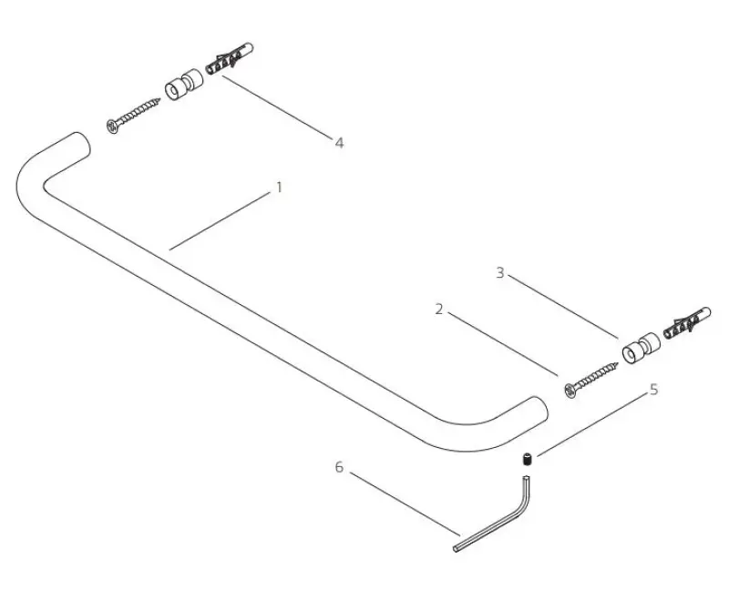 Waterevolution flow držiak na uteráky 60cm Gun Metal A112GME