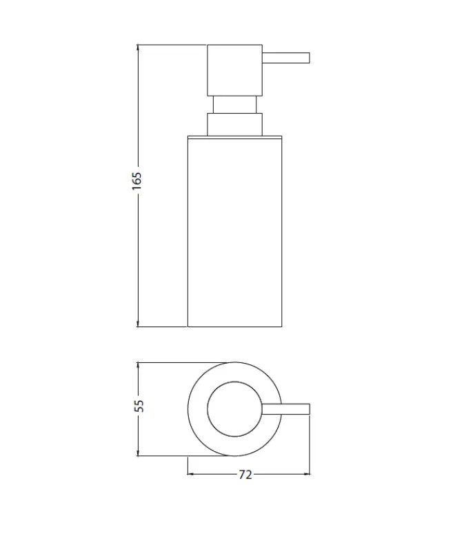 Waterevolution Deep dávkovač mydla voľne stojaci meď A225CPE