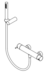 Waterevolution Flow sprchový termostat s príslušenstvom biele T140TNBR