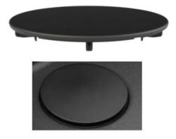 Granitemy Universele afvoerbedekking voor spoelbak, korfplugdeksel in matzwart, deksel voor afvoer 1208967258