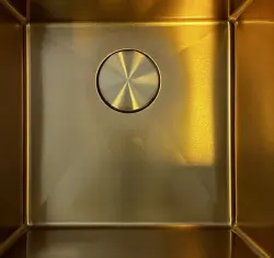 Granitemy Universele afvoerbedekking spoelbak, korfplugkapje goud rond geslepen deksel voor afvoer 1208967263