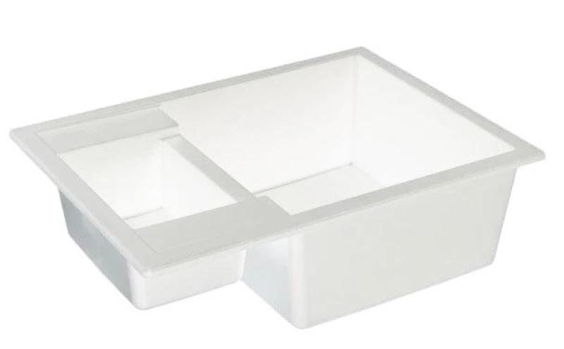 GraniteMy Smart extra plytký 1,5 žulový nadstavbový biely drez 58x44cm 1208967418