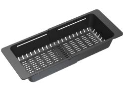 Quadri čierne nastaviteľné odkvapkávacie sitko 320/460 x 185 mm pre umývadlá 1208967541