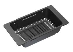 Quadri čierne nastaviteľné odkvapkávacie sitko 320/460 x 185 mm pre umývadlá 1208967541