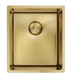 Pure.Sink Prestige drez 34x40 cm PVD Zlato 10 mm rádius spodná montáž, plochá montáž a vrchná montáž PPG3440-60
