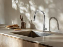 Pure.Sink Prestige nerezový drez 50x40 cm, polomer 10 mm, spodná montáž, plochá montáž a vrchná montáž PPG5040-02.
