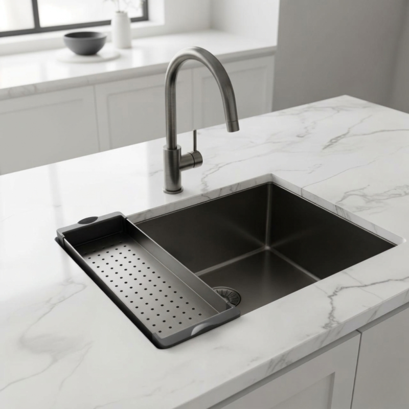 Pure.Sink Prestige vložka pre drez Gun Metal PPGCL40-61