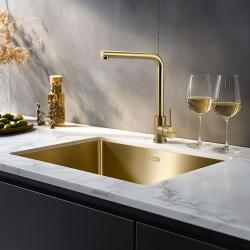 Pure.Sink Elite Steel Spark kuchynská batéria PVD Brúsené zlato PS8040-60