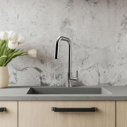 Pure.Sink Elite Steel Crystal-S kuchynská batéria z Nerezovej Ocele s výsuvnou hubicou PS8050-02