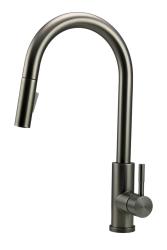 Pure.Sink Elite Steel Stream-S kuchynská batéria PVD Gun metal s výsuvnou výpusťou PS8045-61