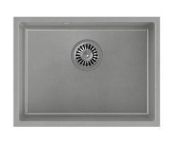 Quadri Elston Sivý Žulový Podstavný Drez 495x360mm s Nerezovou Zátkou 1208967773