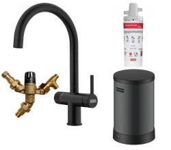 Franke Maris waterhub 4L bojler 3-1 s mechanickou batériou na vriacu vodu Twist matná čierna s obchvatom waterhub 1208967862