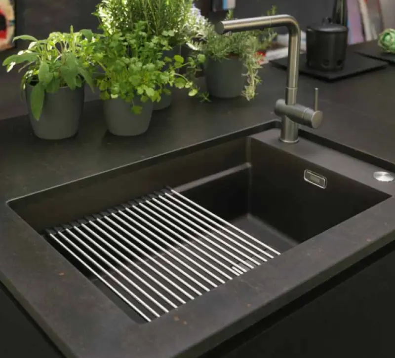 Franke Kubus KNG 110.62 Drez 72x42 Slate Grey Granit Tmavo Sivá Podmontáž s Batériovou Doskou 125.0714.637