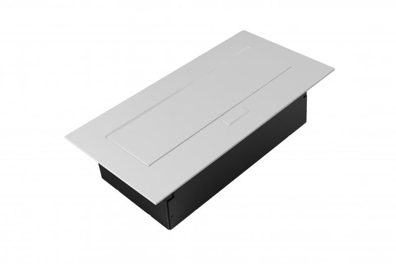 Nábytková zásuvka 2x zásuvka so uzemnením, USB A+C, napájací kábel so zástrčkou, biela