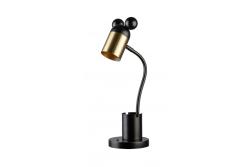 Stolná lampa MOUSE, 0505, max. 250 V, 50/60 Hz, 1*E27, max. 25 W, priemer 8 cm, IP20, čierna/zlatá