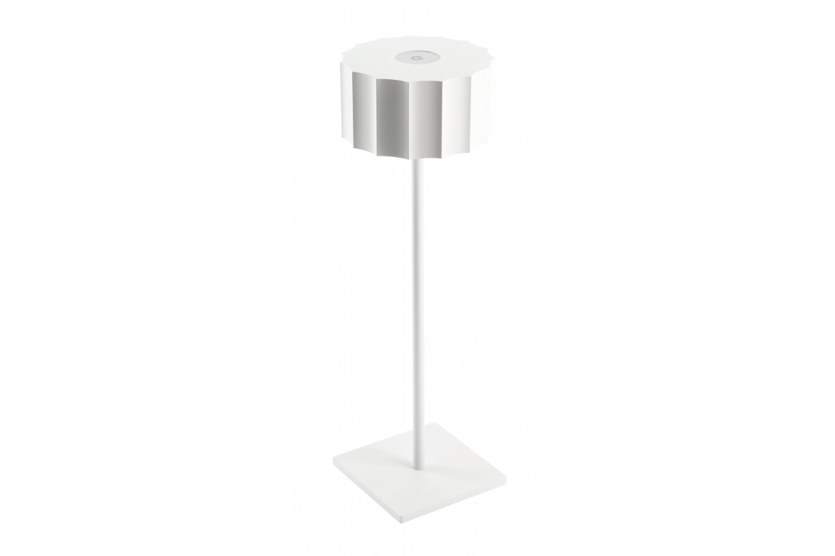 Stolová lampa na LED AZELIA, 2,5W, 200lm, DC 5V, 1A, 4000 K, batéria 4000 mAh, stmievateľná, biela