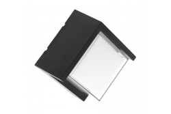 LED osvetlenie na fasádu CANTI II, 12W, 1000lm, AC220-240V, 50/60Hz, IP65, 4000K, čierne