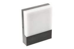 SARO LED svietidlo 9W, 900lm, IP54, AC220-240V, 50/60Hz,4000K, čierne