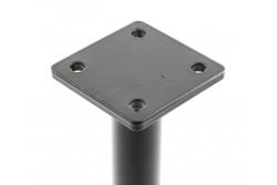 Noha na nábytok GTV RONDA SIMPLE, previsnutá, výška=150 mm, priemer 25 mm, oceľ, matná čierna