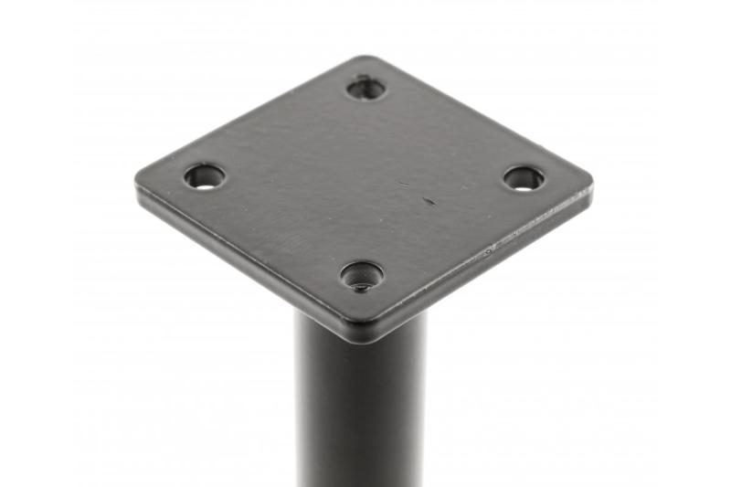 Noha na nábytok GTV RONDA SIMPLE, previsnutá, výška=150 mm, priemer 25 mm, oceľ, matná čierna