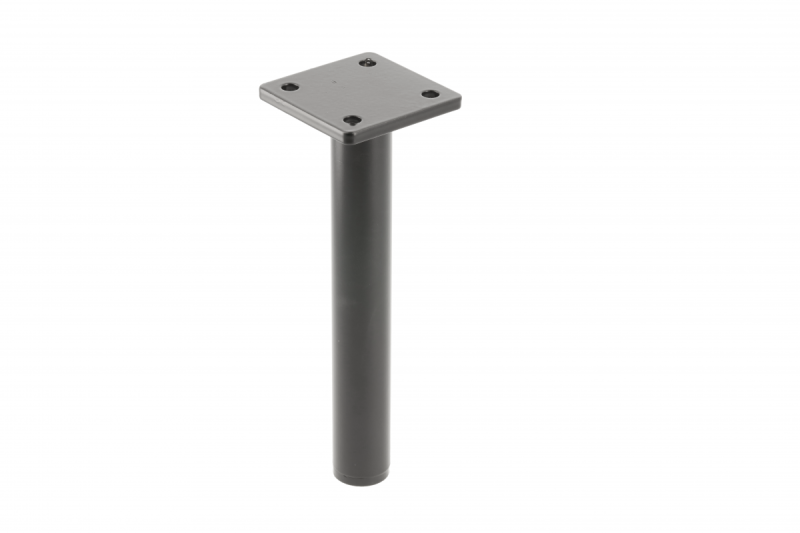 Noha na nábytok GTV RONDA SIMPLE, konsolová, H=180 mm, fi25 mm, oceľ, matná čierna