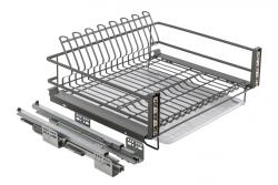 Drainer GTV MOVIX zásuvka, 800, soft-close, bez sprievodcov, pripevnenie vpredu, antracit