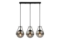 Stropná lampa DROP 3, 7134, AC220-240V, 50/60Hz, 3*E27, max.25W, dĺžka 68 cm, čierna