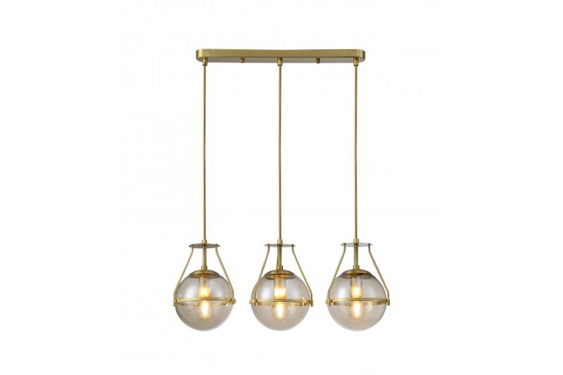Stropná lampa DROP 3, 6335, AC220-240V, 50/60Hz, 3*E27, max.25W, dĺžka 68 cm, zlato