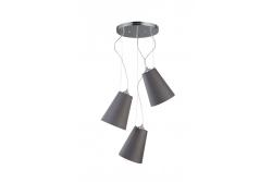 Stropná lampa KASEL 3, 6229, AC220-240V, 50/60Hz, 3*E27, max.40W, priem. 46 cm, sivá