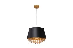 Stropné svietidlo NESTO, 5994, AC220-240V, 50/60Hz, 1*E27, max.40W, IP20, priem. 30 cm, čierna/zlatá