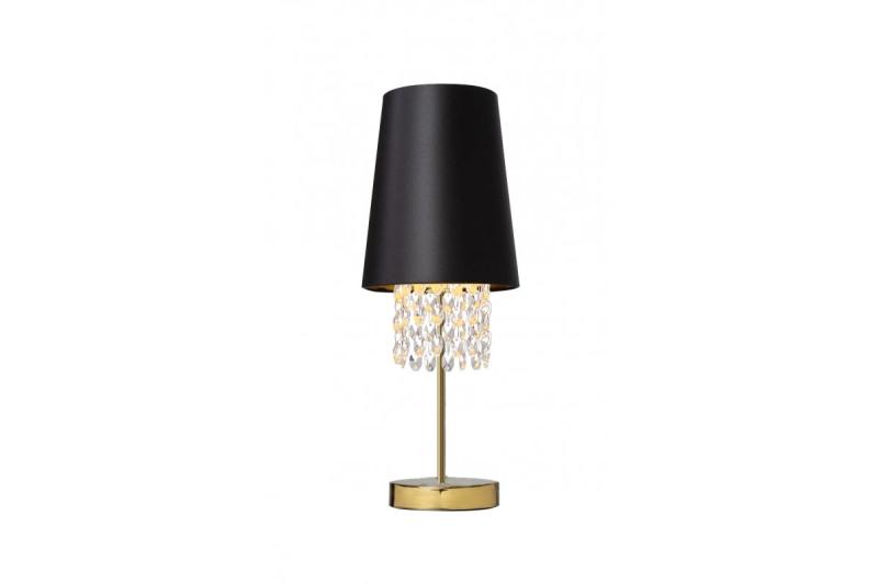 Stolová lampa NESTO 3, 6090, AC220-240V, 50/60Hz, 1*E27, max.40W, priem. 20 cm, čierna/zlatá