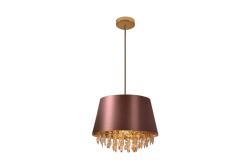 Stropné svietidlo NESTO, 6083, AC220-240V, 50/60Hz, 1*E27, max.40W, IP20, priem. 30 cm, hnedé