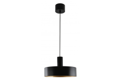 Stropná lampa SELVIA II, 9585, max. 250V, 50/60Hz, 1*E27, max.40 W, IP20, priemer 30 cm, čierna/zlatá