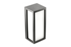 VASTI svietidlo na fasádu, E27, MAX. 12W, IP54, AC220-240V, 50/60Hz, čierne