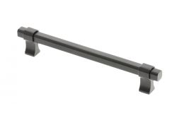 Rukoväť nábytku GTV IMPERIAL, C=160 mm, L=194 mm, ZnAl, matná čierna